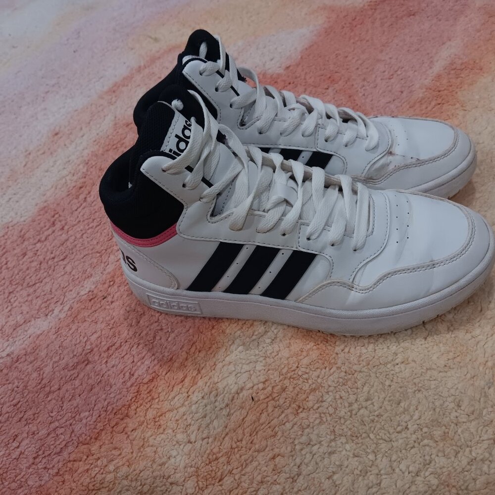 Womans Adida High top sneakers / pink / white / Size 8 - Picture 7 of 11
